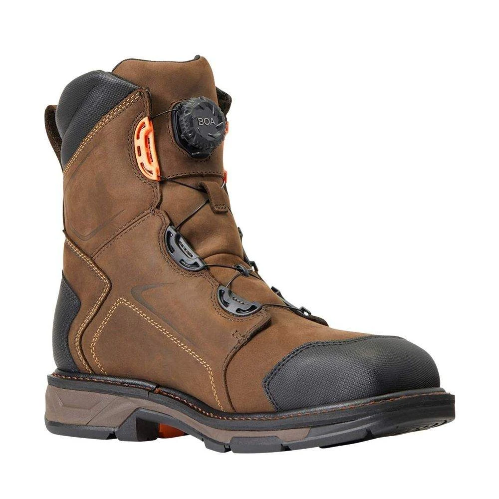 Ariat Men`s Workhog Xt 8in. Boa H20 Chocolate Brown Carbon Toe Work Boot - Image 4