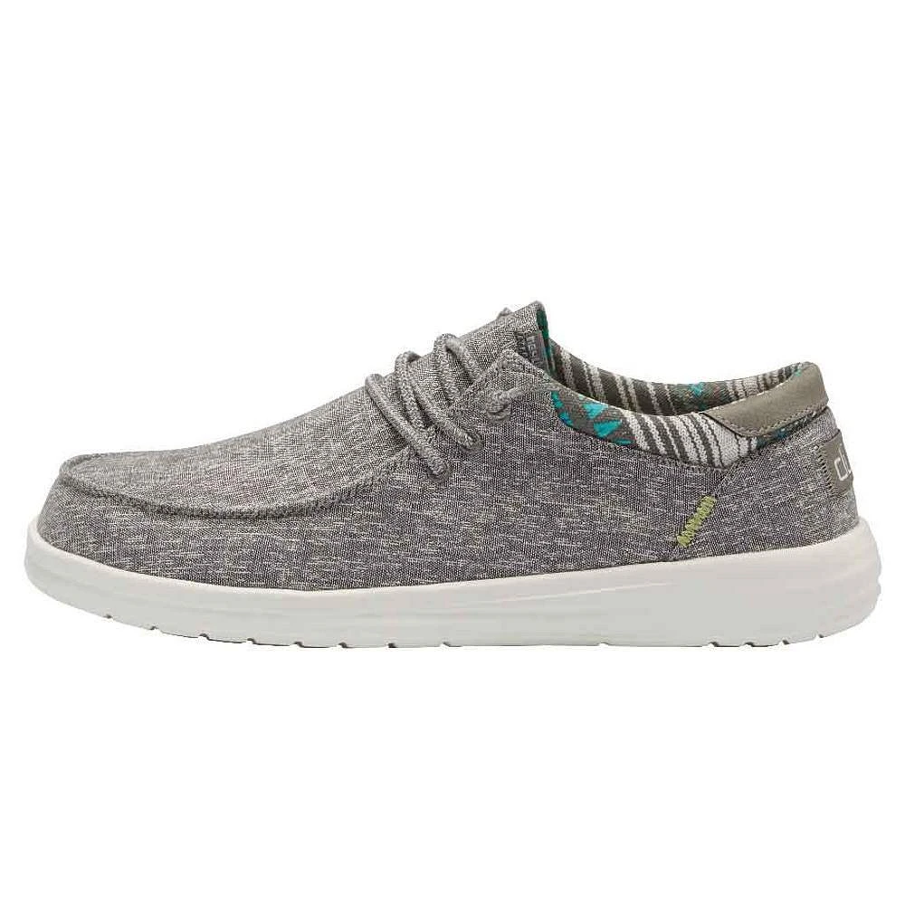 Heydude Men`s Hey Dude Paul Chambray Grey Casual Shoe - Image 2