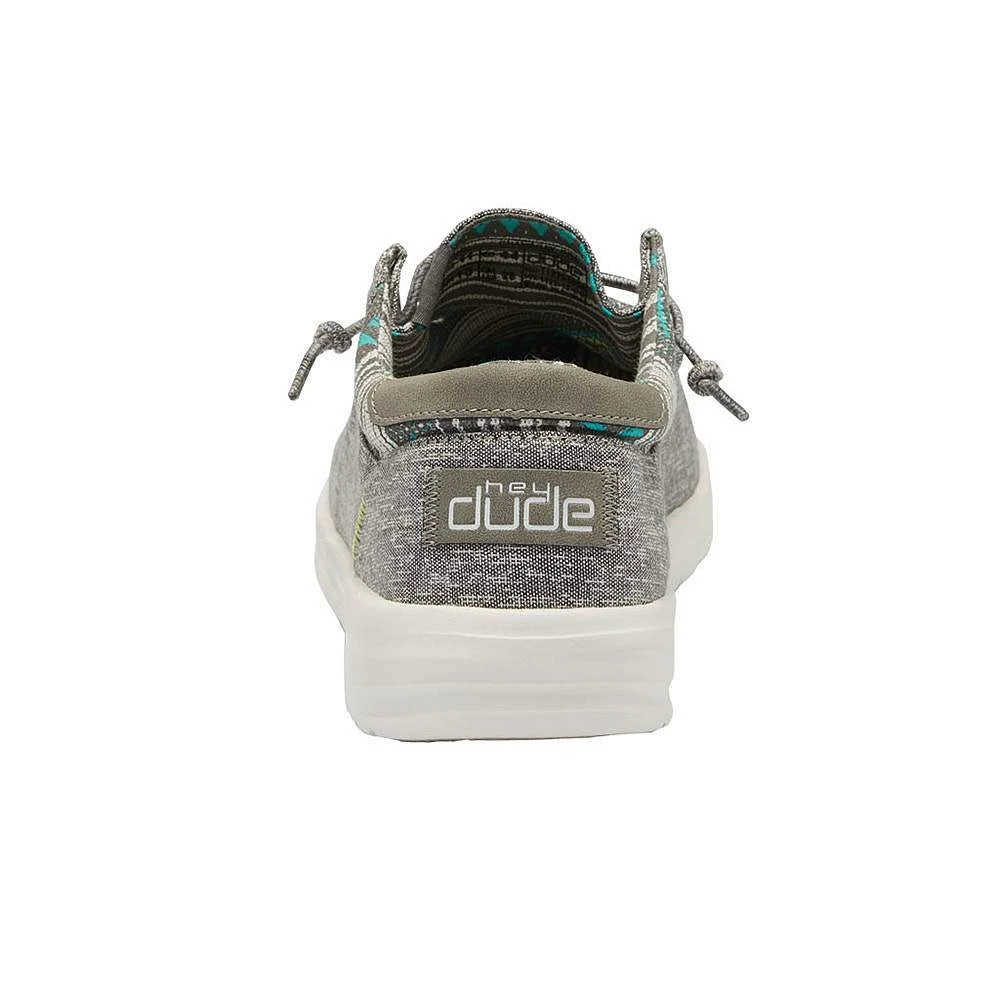 Heydude Men`s Hey Dude Paul Chambray Grey Casual Shoe - Image 4