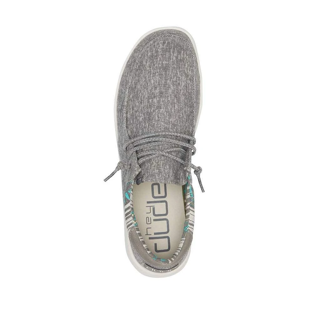 Heydude Men`s Hey Dude Paul Chambray Grey Casual Shoe - Image 5