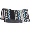 Classic Contour Wool Top Felt 32 X 34 Saddle Pad Black/Seafoam