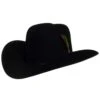 Stetson Hats 6X Precreased Rancher Black 4in. Brim Black Felt Cowboy Hat