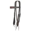 Circle Y Saddlery Dark Flash Arizona Flower Browband Headstall
