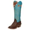 Tony Lama Women's Umber Brown Emmeline 15in. Buckaroo Cowgirl Boots
