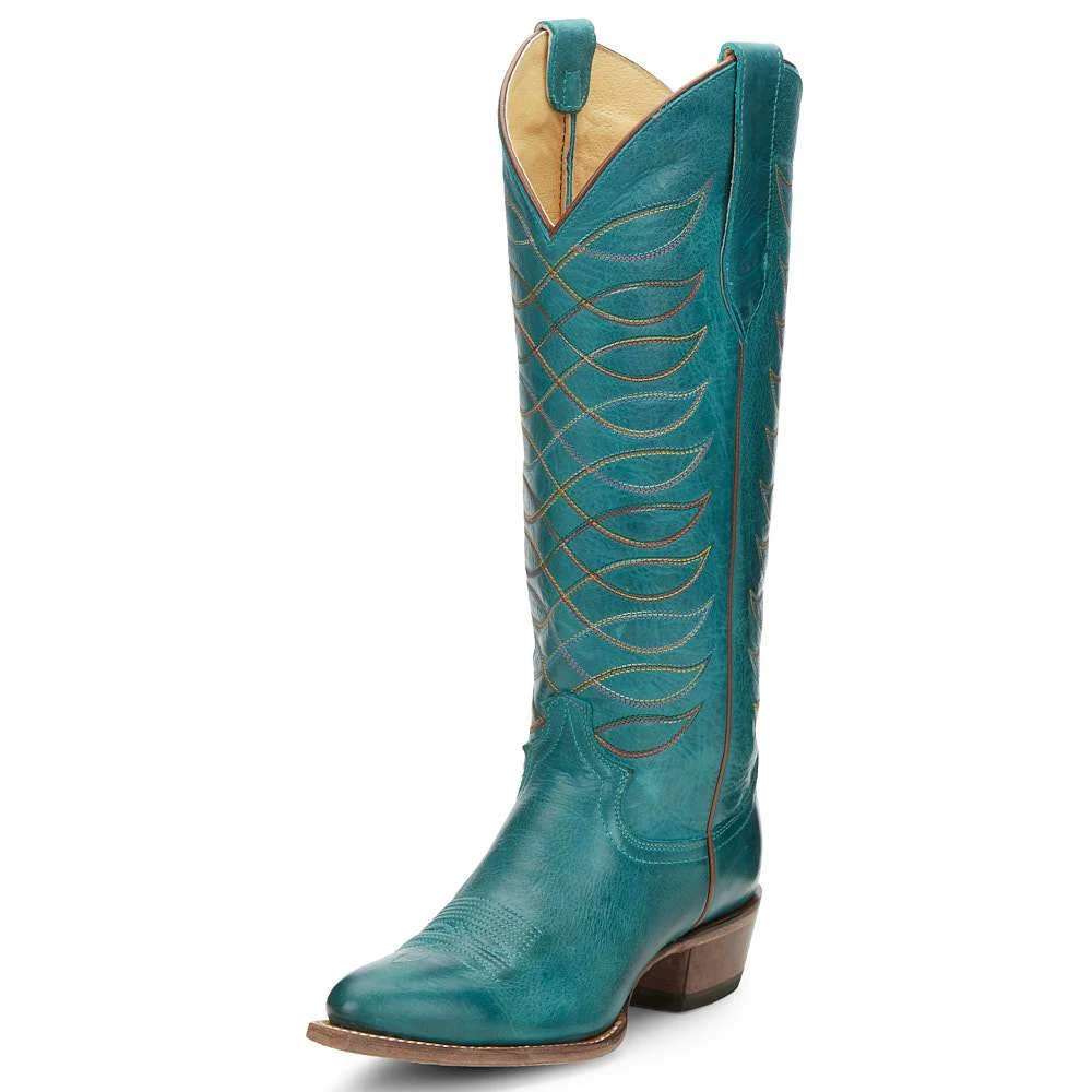Justin Boots Women's Whitley Vintage Turquoise Justin Cowgirl Boots
