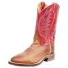 Tony Lama Men`s Brayden Cedar Brown 11in. TImeless Red Top Round Toe