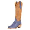 Rios Of Mercedes Men`s Olathe RR Royal Blue Wyoming 15` Vanilla Navajo Bison Top Cowboy Boot