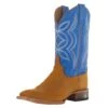 Justin Boots Women's Hayes Tan 11` Blue Square Toe Boot