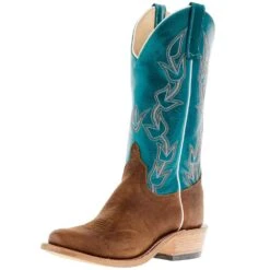 Anderson Bean Men's Ride Ready Brahma Bison 13in Turquoise Calfieno Top